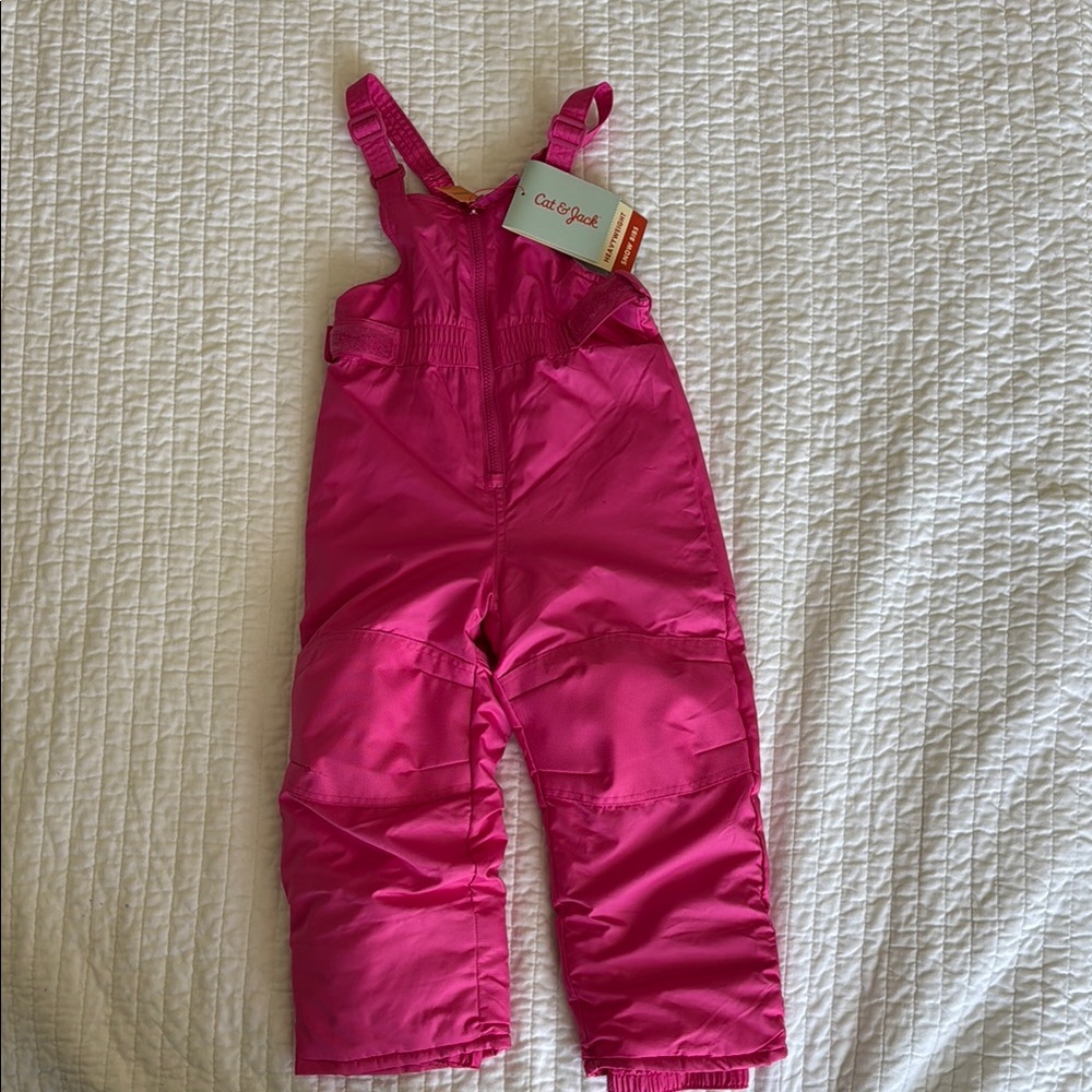Cat & Jack Pink Insulated Overalls for Winter
